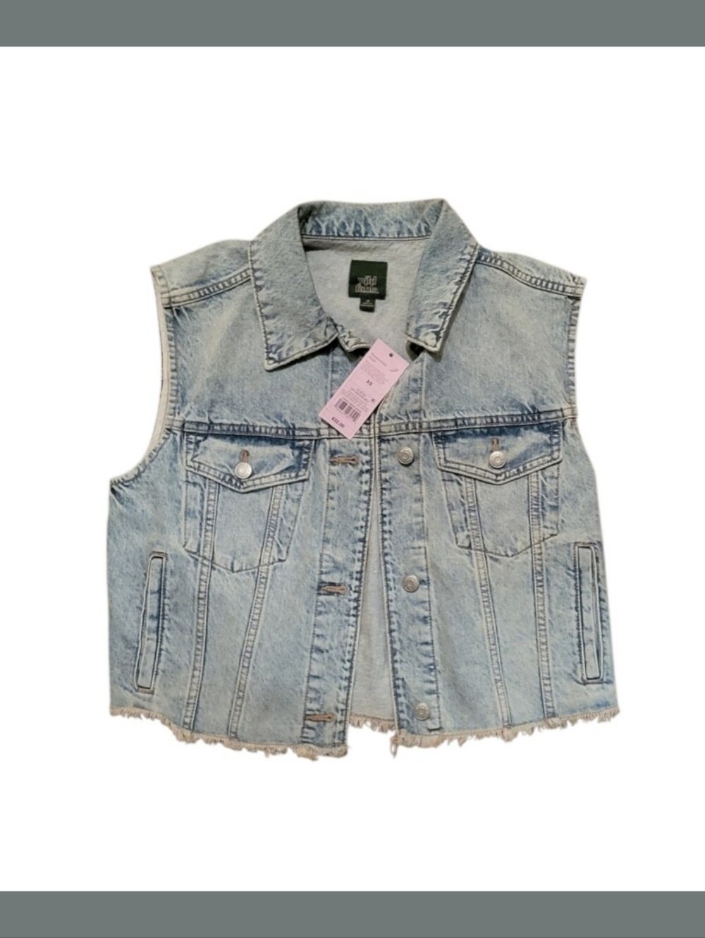Wild Fable Light Blue Denim Vest - Men
